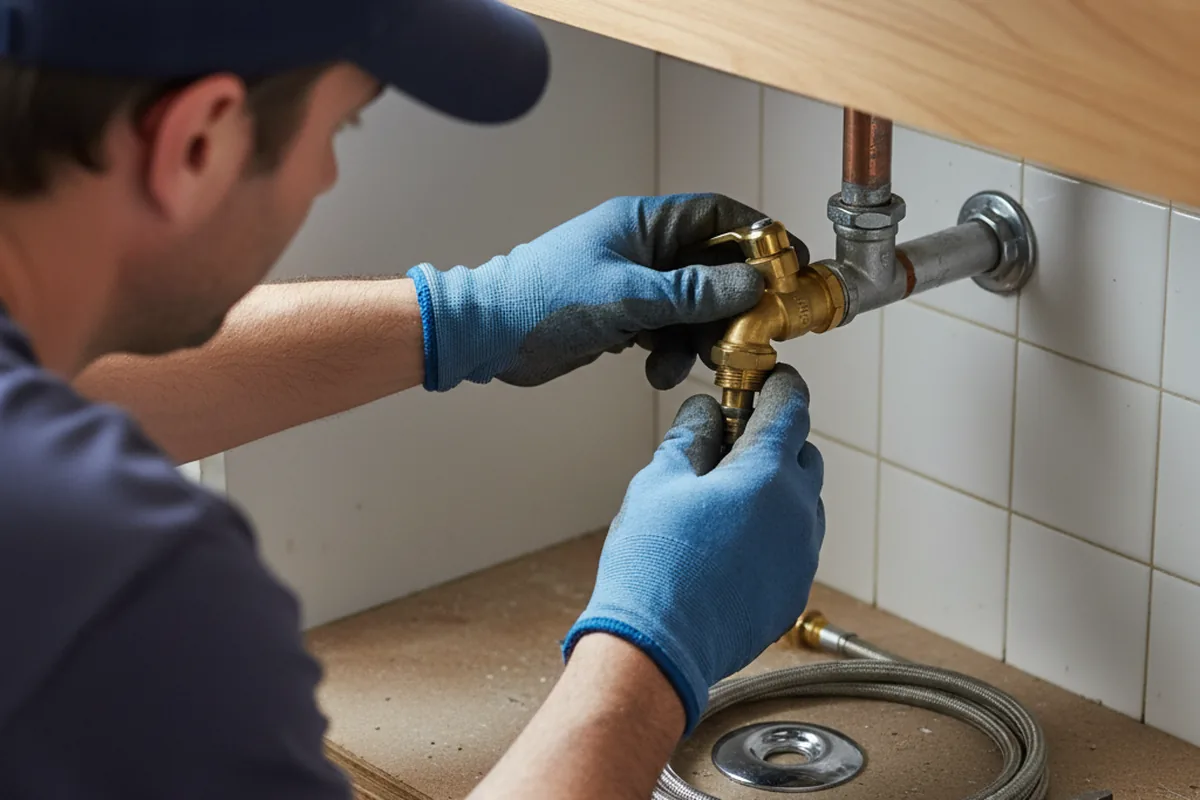 Shutoff valve and fitting work during Repiping in Wood Dale